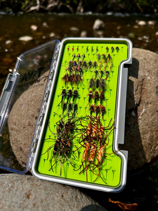 60 Nymphs and Silicone Fly Box