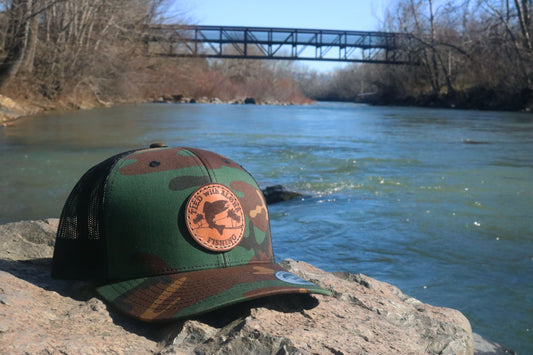 Tied with Aloha Leather Patch Trucker Hats